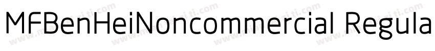 MFBenHeiNoncommercial Regular字体转换